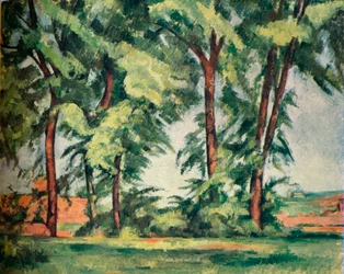 Grands arbres au Jas de Bouffan, vers 1883, 1929