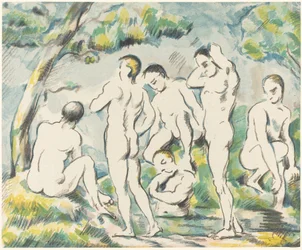 Les Baigneurs (Petite plaque)