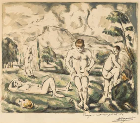 Les Baigneurs Grande Planche, 1896-1897