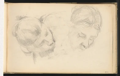 Deux têtes de femmes