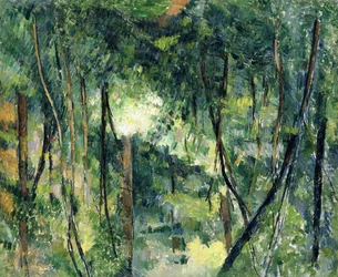 Sous-bois, vers 1885