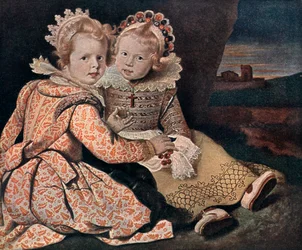 Les filles du peintre, XVIIe siècle, 1910