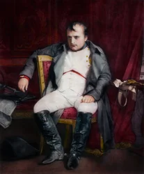 Napoléon à Fontainebleau lors de la première abdication - 31 mars 1814, 1845