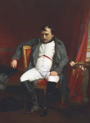 Napoléon à Fontainebleau lors de la première abdication - avril 1814