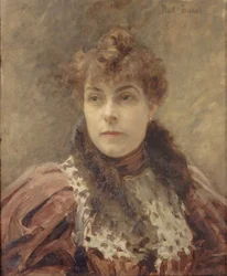 Portrait de Daniel Lesueur 1860-1921, vers 1895