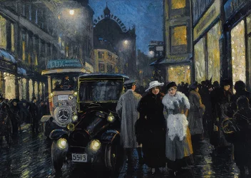 Une promenade du soir sur le boulevard