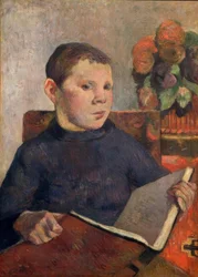 Portrait du fils Clovis avec un livre
