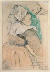 Femme bretonne de profil droit, 1886