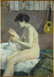 Etude de nu (oil on canvas)