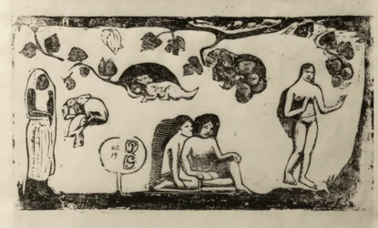 Femmes, animaux et feuillage