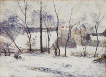 French: La Neige à Vaugirard II, ou Jardin sous la neige I Garden under Snow