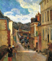 French: La rue Jouvenet à Rouen Rue Jouvenet in Rouen