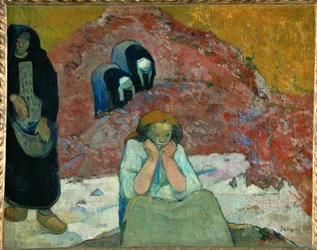 Vendanges à Arles - misère humaine (huile sur toile)