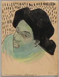 Tête de femme tahitienne