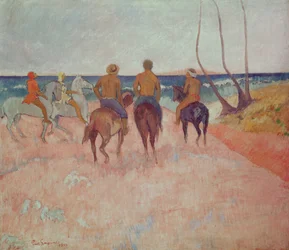 Cavalier sur la plage (Hiva Hoa)