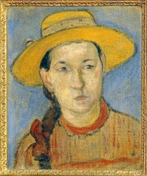 Jeune créole - Young creole ... (peinture sur toile)