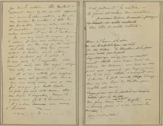 Pages de manuscrit