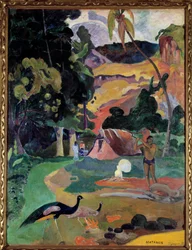 Matamoe ou Paysage aux paons. Vue d