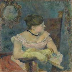 Mette Gauguin en robe du soir