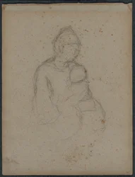 Mère et enfant recto, années 1870
