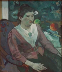 Portrait de femme à la nature morte de Cézanne – Marie Derr