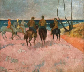 Cavalier sur la plage
