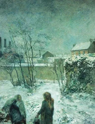 Neige, route de Carcel, 1883