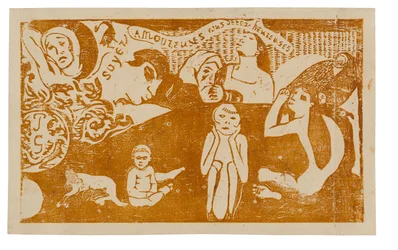 Soyez amoureuses, vous serez heureuses, de la Suite des Gravures sur Bois Tardives