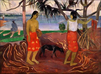 Tahiti : I Raro Te Oviri (Sous le pandanus), Paul Gauguin (1891)
