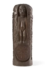 Totem tahitien au Christ en croix, après 1894