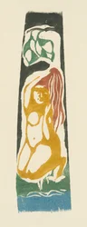 Femme tahitienne, vers 1900