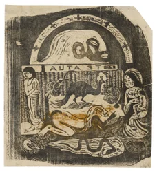 Te atua (Le Dieu), de la Suite des Gravures sur Bois Tardives