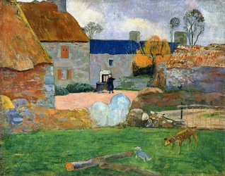 Le toit bleu ou la ferme de Pouldu, 1890