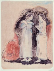 Deux femmes tahitiennes debout
