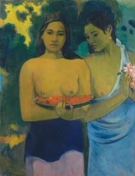 Deux femmes tahitiennes