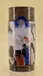 Vase avec scènes bretonnes