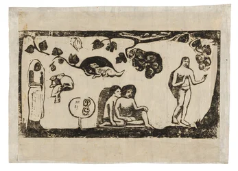 Femmes, animaux et feuillages, de la suite d