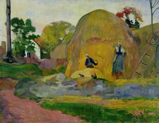 Meules de foin jaunes, ou Récolte dorée, 1889