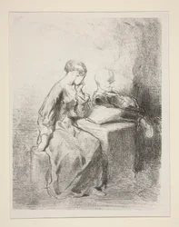 (LA LECTRICE.)