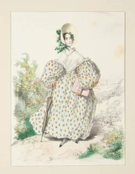 À LA CAMPAGNE. Juillet 1835. Robe de jaconas