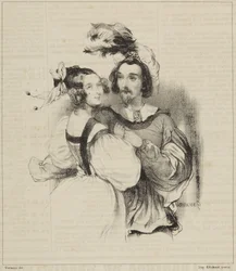 « Bal costumé » de la série « Revue Fashionable » de Le Charivari