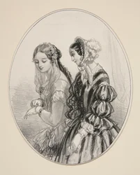 Bonnet et chapeau de Madame Perrot-Victrich, ...