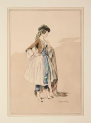 COSTUME DE GAVARNI, exécuté par Moreau
