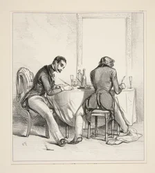 Congé en partie double. Notre (ce mot rayé) chère Adèle...