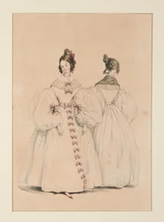 EN SOIRÉE. Robes de mousseline et de gaze Florence, ...