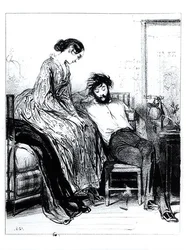 En prison pour dettes à Clichy, vers 1830-40