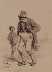 Homme et garçon ivres