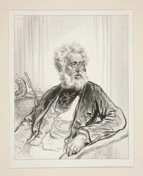 Le lion devenu vieux.