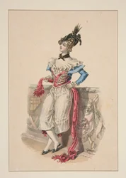 MATELOT. Costume de bal pour dame.