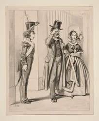 Monsieur Alfred, en faction, rend les honneurs à qui de droit.